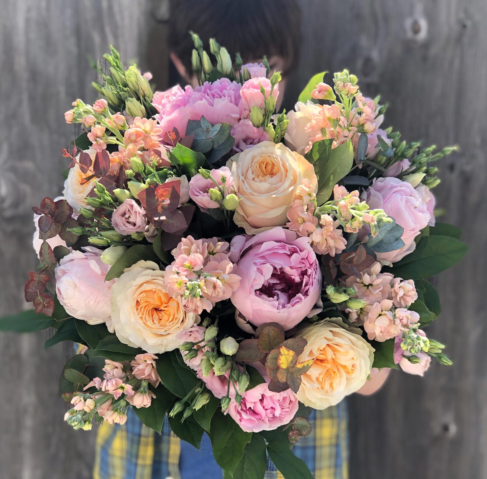 peony bouquet pastel